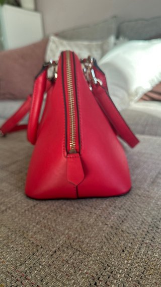 Guess borsa dome satchel piccola rossa