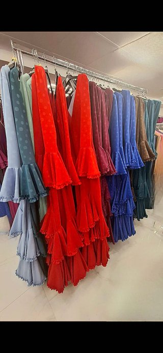 Traje Flamenca Negro TODAS LAS TALLAS