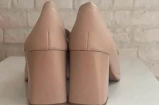 Mocasines Oxmox Tacón Nude Talla 39