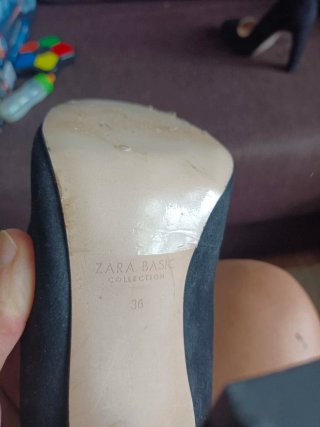 Zapatos de tacón negros Zara