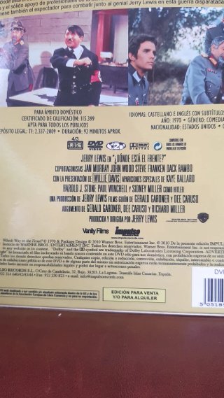 DVD ¿Dónde está el frente? Jerry Lewis