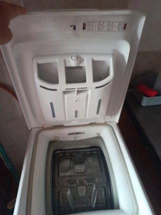 Lavadora carga superior blanca