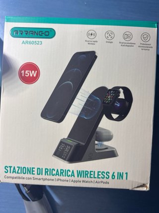ARRANGO AR60523 Cargador Inalámbrico 6 en 1