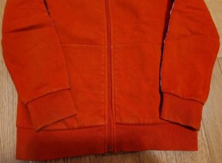 Felpa Diadora zip arancione 8 anni
