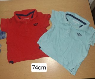 Lote 2 polos bebé niño 74cm