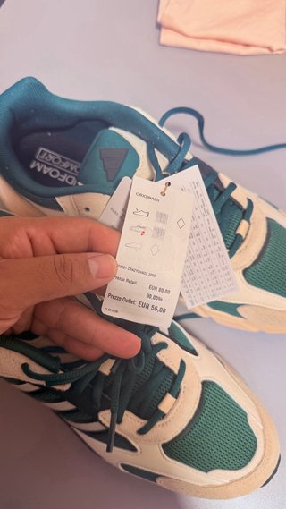 Adidas Cloudfoam Scarpe uomo Beige/Verde