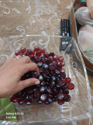 Decorazioni Vetro Rosso Scuro