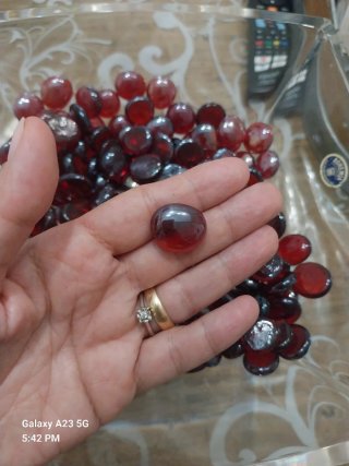 Decorazioni Vetro Rosso Scuro
