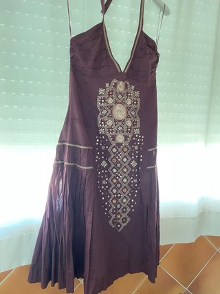 Vestido etno espalda abierta