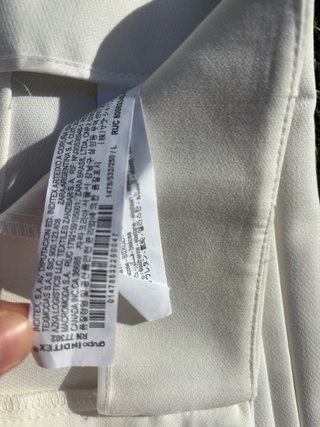 Pantalón Zara pinzas blanco Talla L