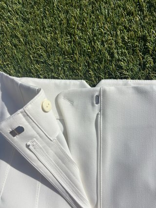 Pantalón Zara pinzas blanco Talla L
