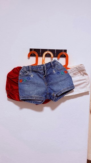 Set 3 shorts bambina 2-3 anni
