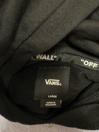 Sudadera Vans Negra Talla XS