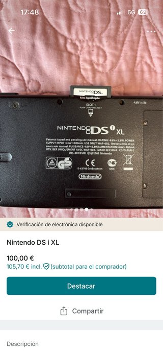 Nintendo DSi XL Azul