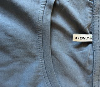 Abito azzurro polvere con coulisse