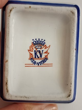 Portagioie Ker-Vitrex porcellana blu e bianco