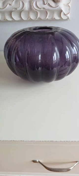 Jarrón Ikea Morado Vidrio