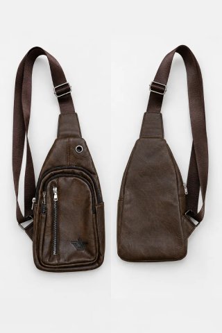 Bolso bandolera hombre marrón