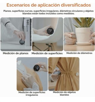 Cinta métrica digital con rueda
