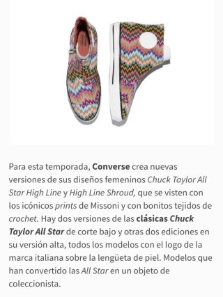 Zapatillas Converse Missoni Multicolor