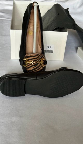 Ballerine donna pelle/camoscio animalier n.33
