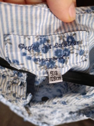 Vestido niña flores azul de Mayoral.