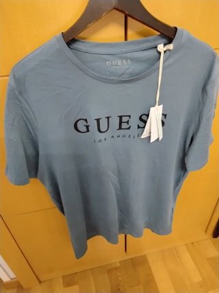 Camiseta Guess LEO CN SS TEE Azul