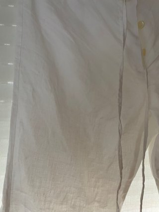 Pantalón lino Zara Woman blanco