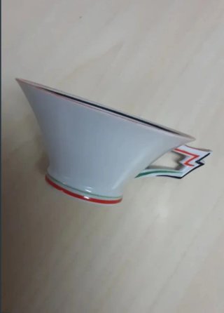 Juego 6 tazas café antiguas porcelana