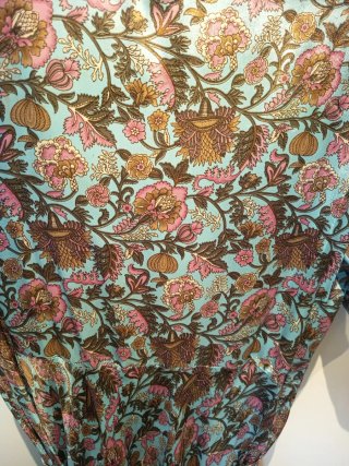 Vestido largo kimono seda estampado