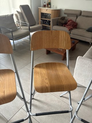 4 Sillas Altas Cocina Ikea Franklin