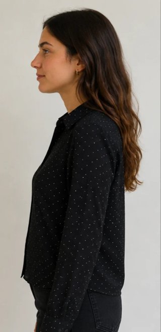 Camisa LFT Mujer Negra Talla S