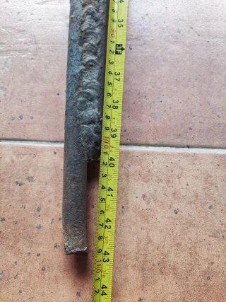 Tornillo de banco de herrero antiguo