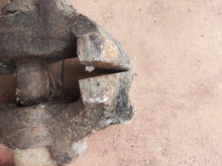 Tornillo de banco de herrero antiguo