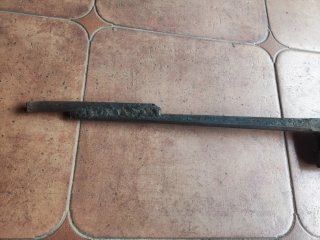 Tornillo de banco de herrero antiguo