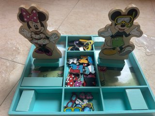 Puzzle Minnie y Mickey Quita y Pon Todo en madera