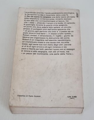 Ernest Hemingway Per chi suona la campana Oscar 78