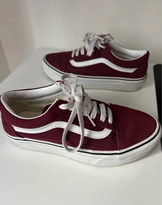 Zapatillas Vans Platform Mujer Burdeos (Talla 37)