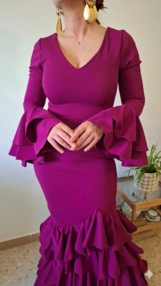 Traje Flamenca buganvilla TODAS LAS TALLAS