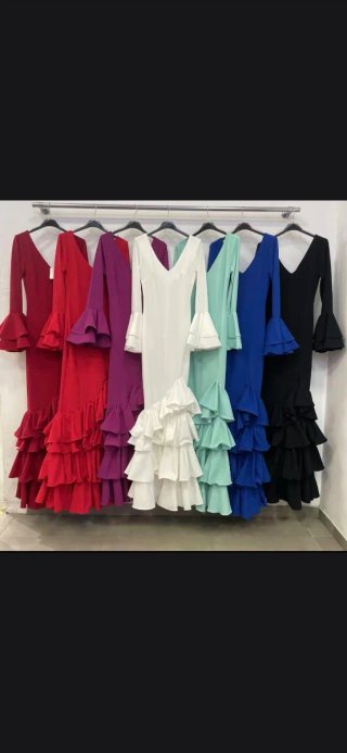 Traje Flamenca buganvilla TODAS LAS TALLAS