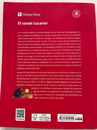 El conde de Lucanor.