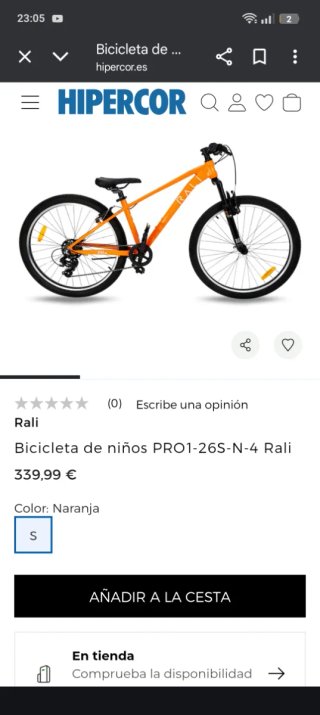 Bicicleta Rally Pro 26 Naranja