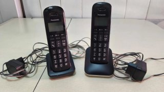 Teléfono Inalámbrico Panasonic Dúo Negro