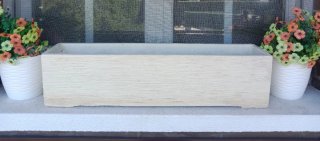 Macetero de piedra beige