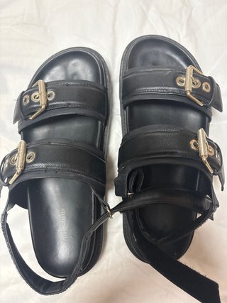 Sandalias negras mujer