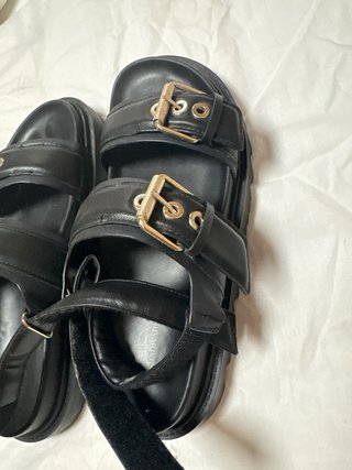 Sandalias negras mujer