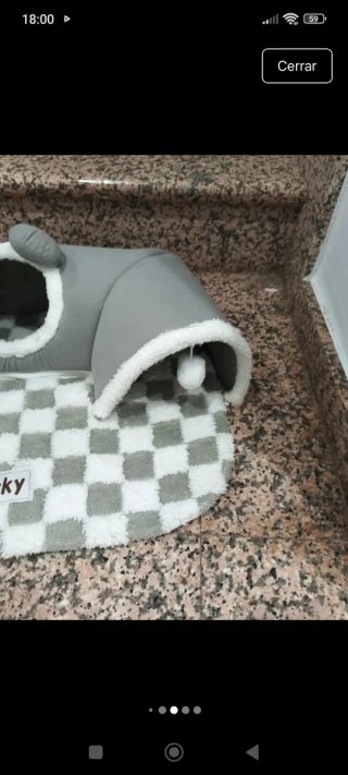 Cama túnel para gato