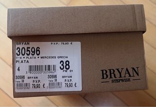 Sandalias Bryan Stepwise Plata Talla 38