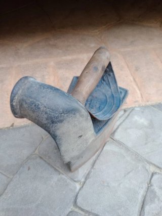 Planchas antiguas de hierro fundido