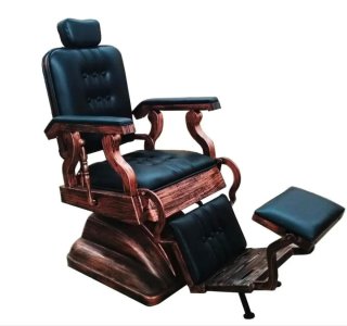 Sillón de Barbero Modelo S66 Negro
